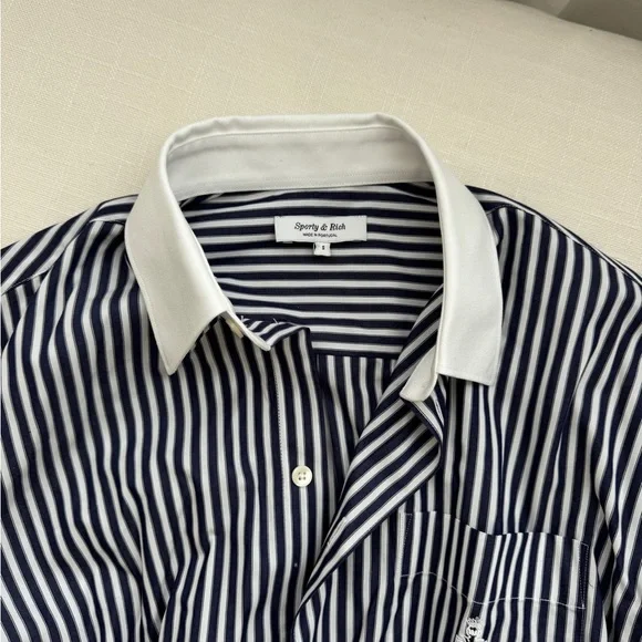 SPORTY & RICH BUTTON UP - Picture 3 of 3